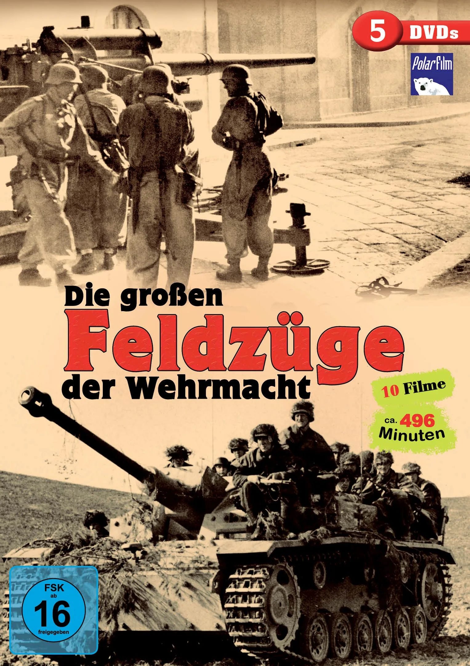 DVD-Cover: Die großen Feldzüge der Wehrmacht DVD Box. Regie: Karl Höffkes