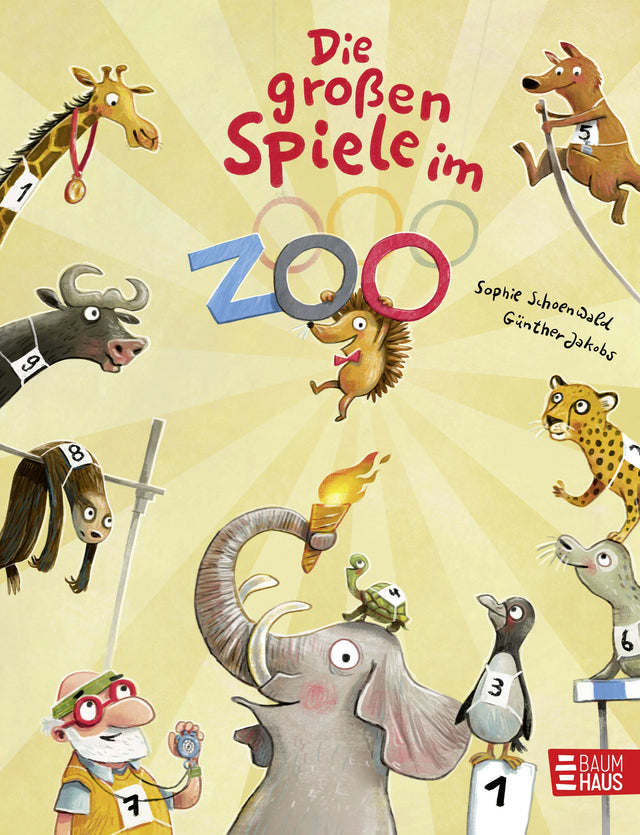 Buchcover von 'Die großen Spiele im Zoo' - Gebundene Ausgabe von Sophie Schoenwald