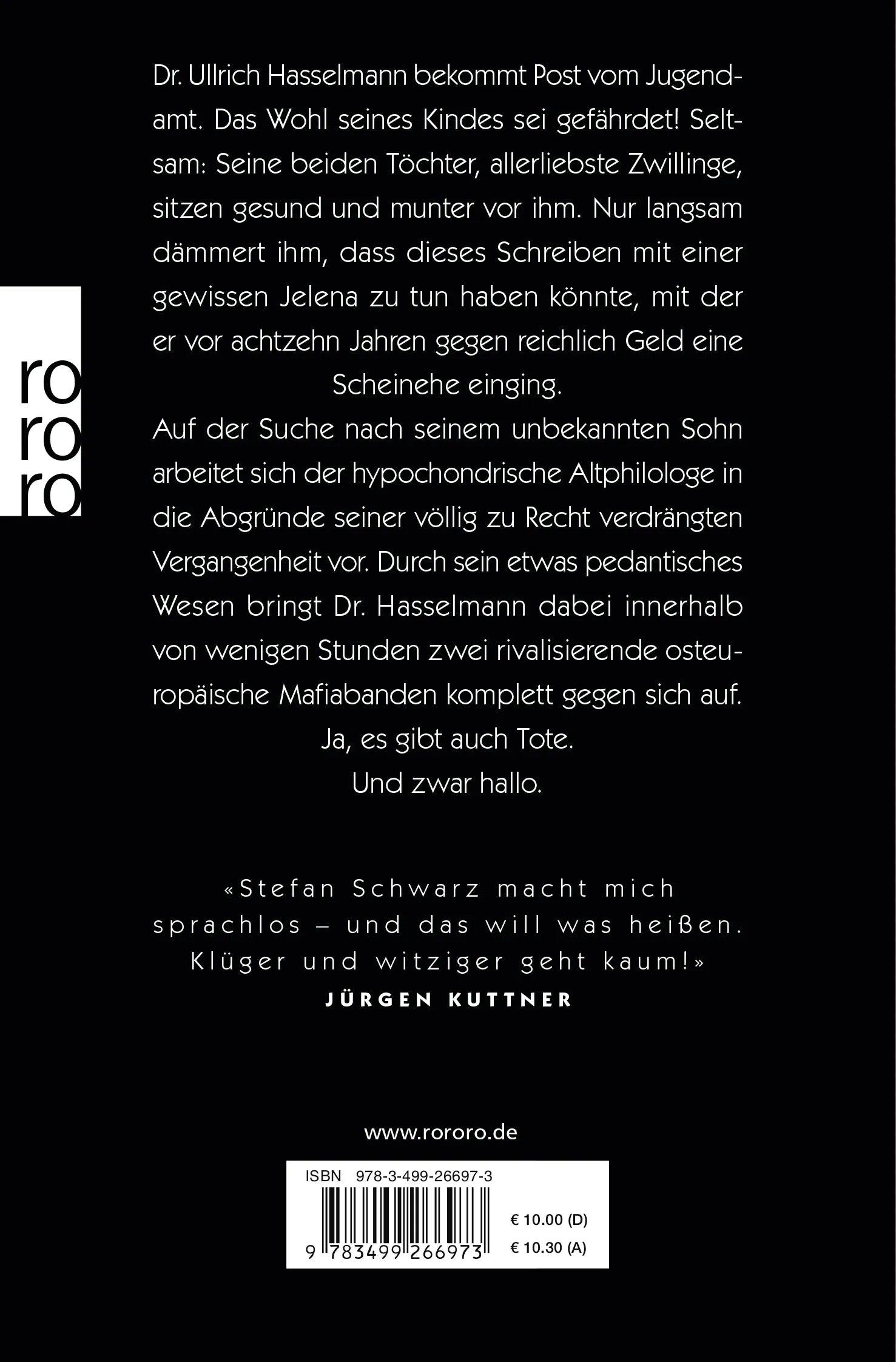 Buchrückseite von 'Die Großrussin' mit Klappentext - Taschenbuch