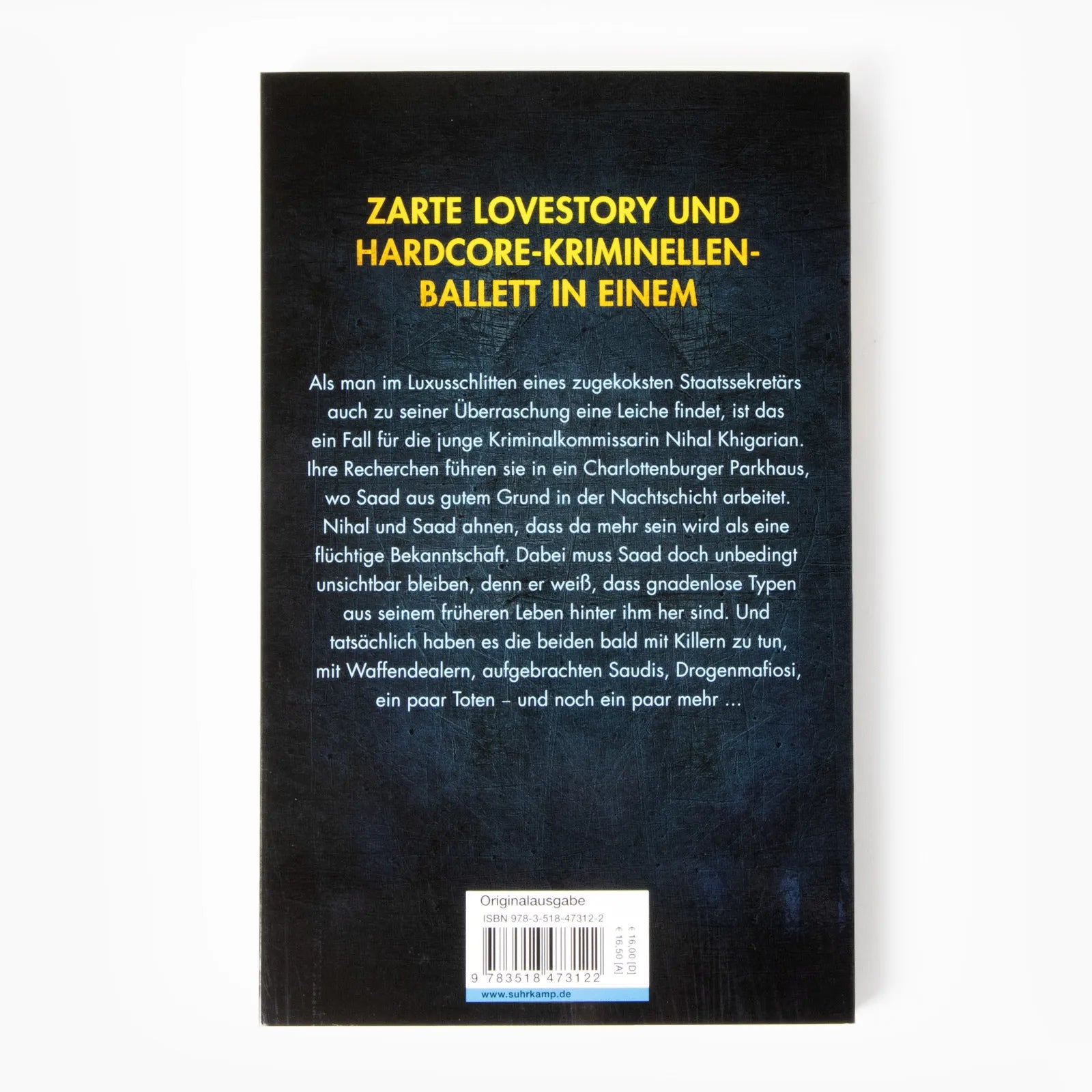 Buchrückseite von 'Die Guten und die Toten' mit Klappentext - Paperback