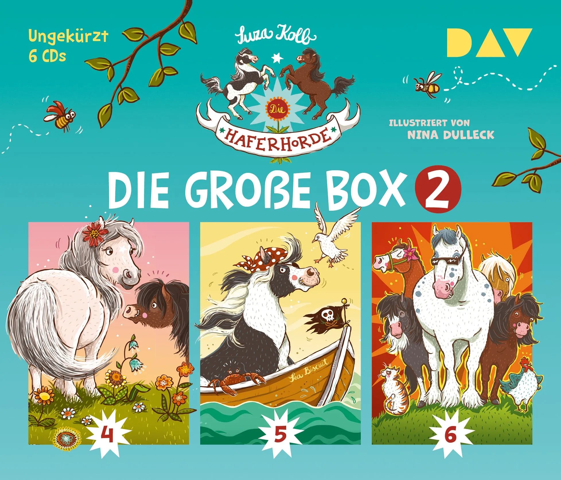 Cover: Die Haferhorde – Die große Box 2 (Hörbuch CD) von Suza Kolb