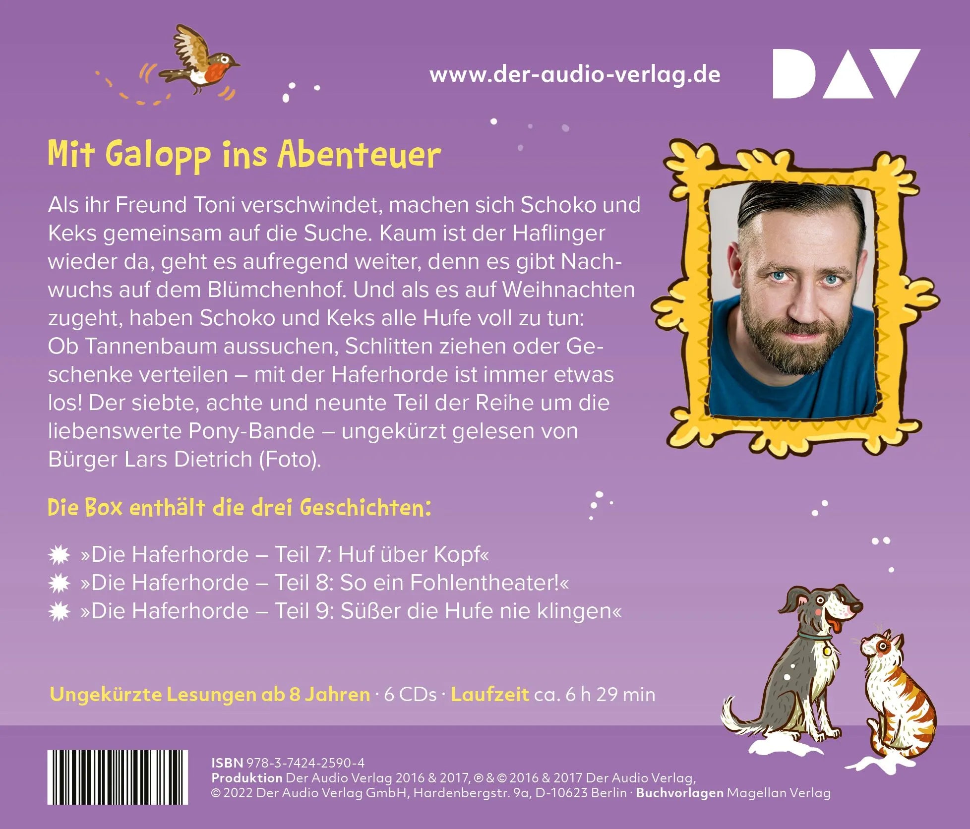 Rückseite: Die Haferhorde – Die große Box 3 (Hörbuch CD)