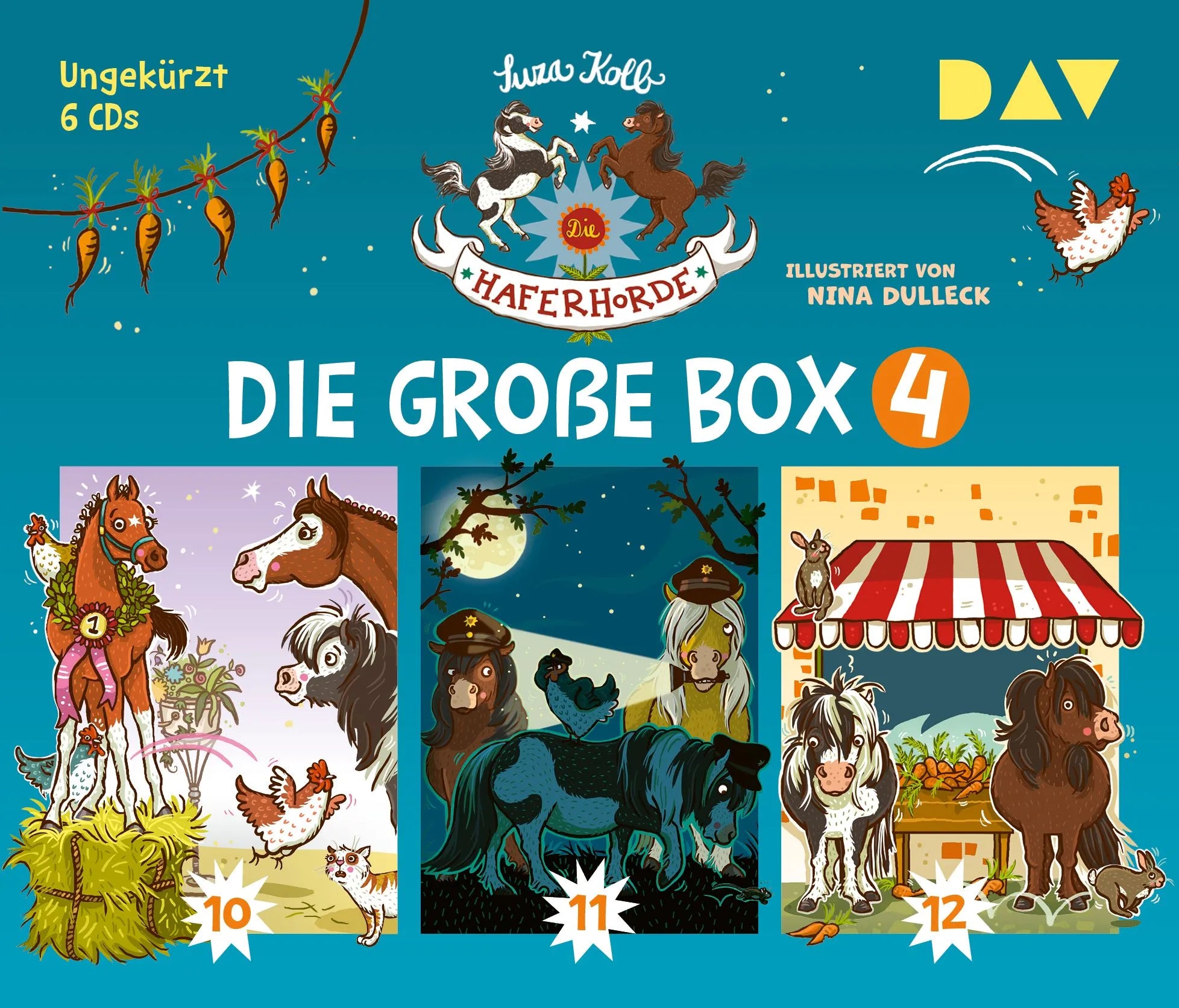 Cover: Die Haferhorde – Die große Box 4 (Hörbuch CD) von Suza Kolb