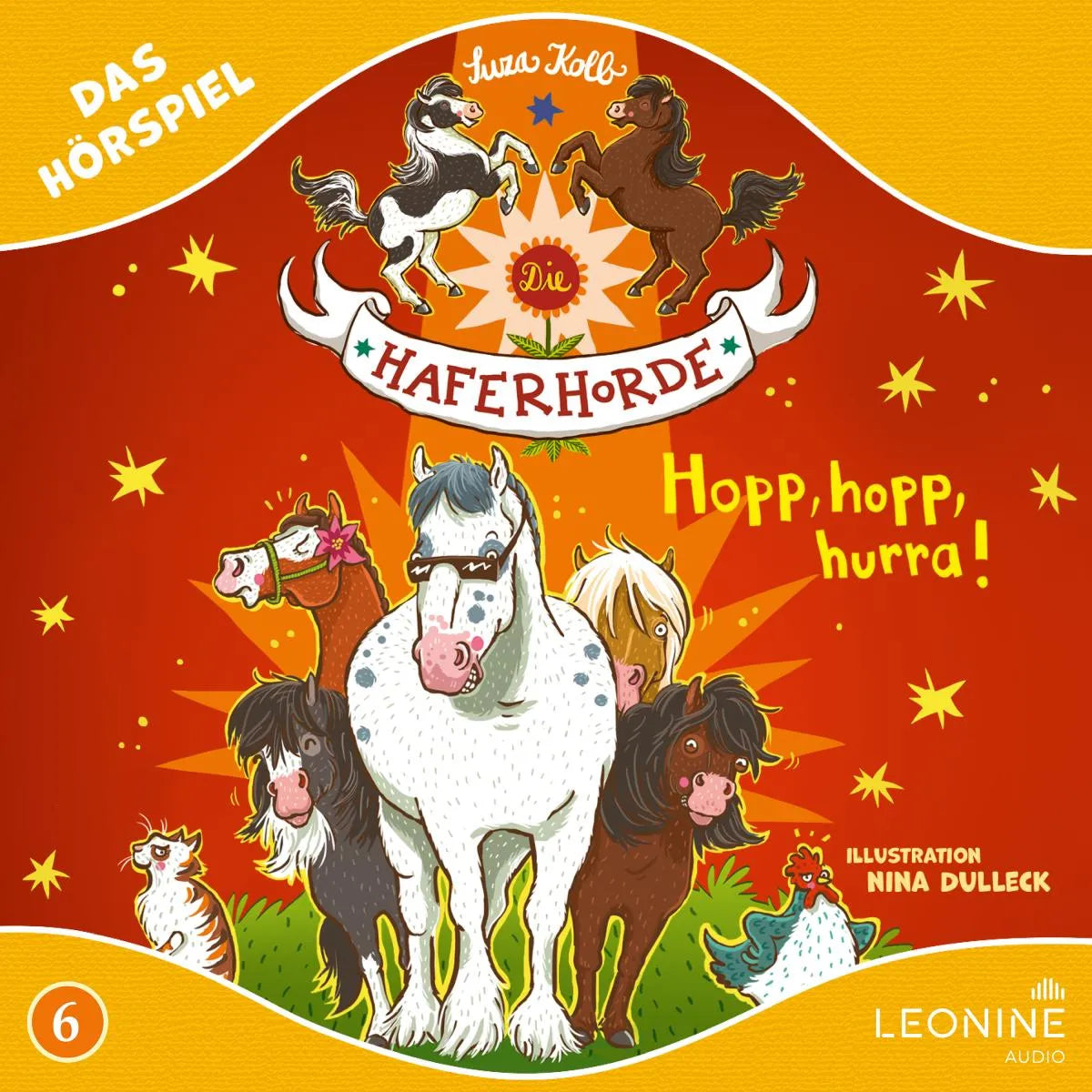 Cover: Die Haferhorde - Hopp, hopp, hurra! (Hörbuch Download) von Suza Kolb