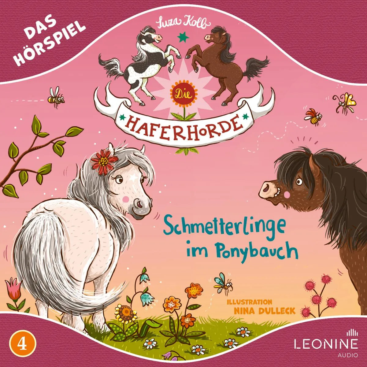 Cover: Die Haferhorde - Schmetterlinge im Ponybauch (Hörbuch Download) von Suza Kolb