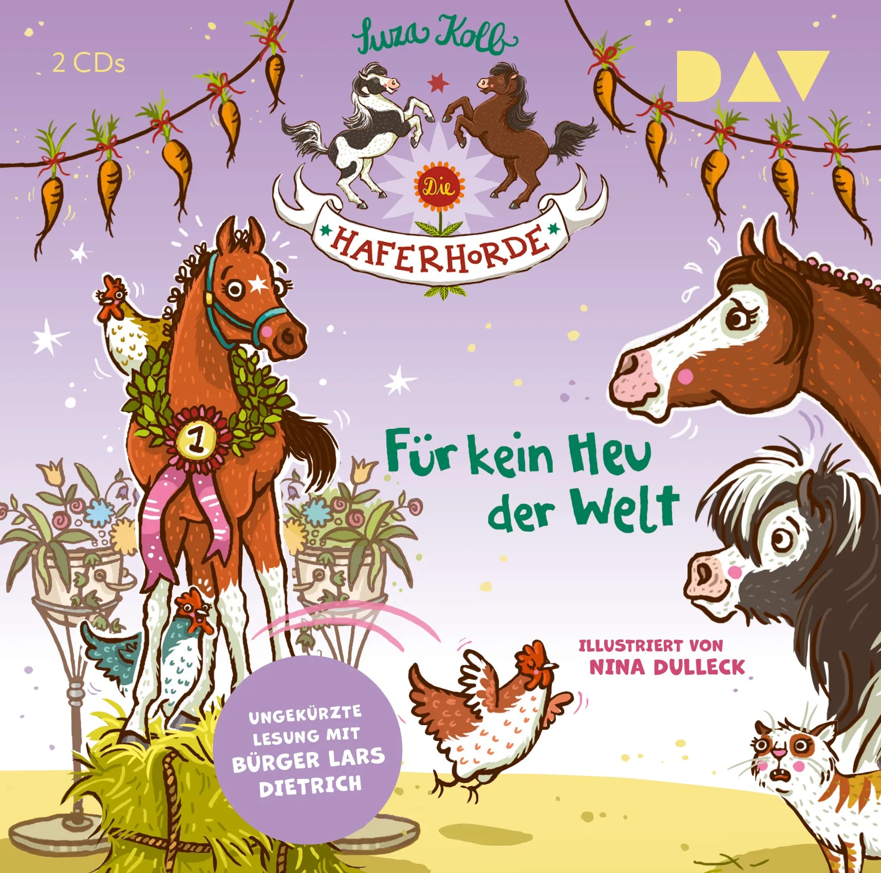 Buchcover von 'Die Haferhorde – Teil 10: Für kein Heu der Welt' - Hörbuch (CD) von Suza Kolb