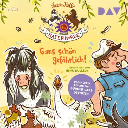 Buchcover von 'Die Haferhorde – Teil 19: Gans schön gefährlich!' - Hörbuch (CD) von Suza Kolb
