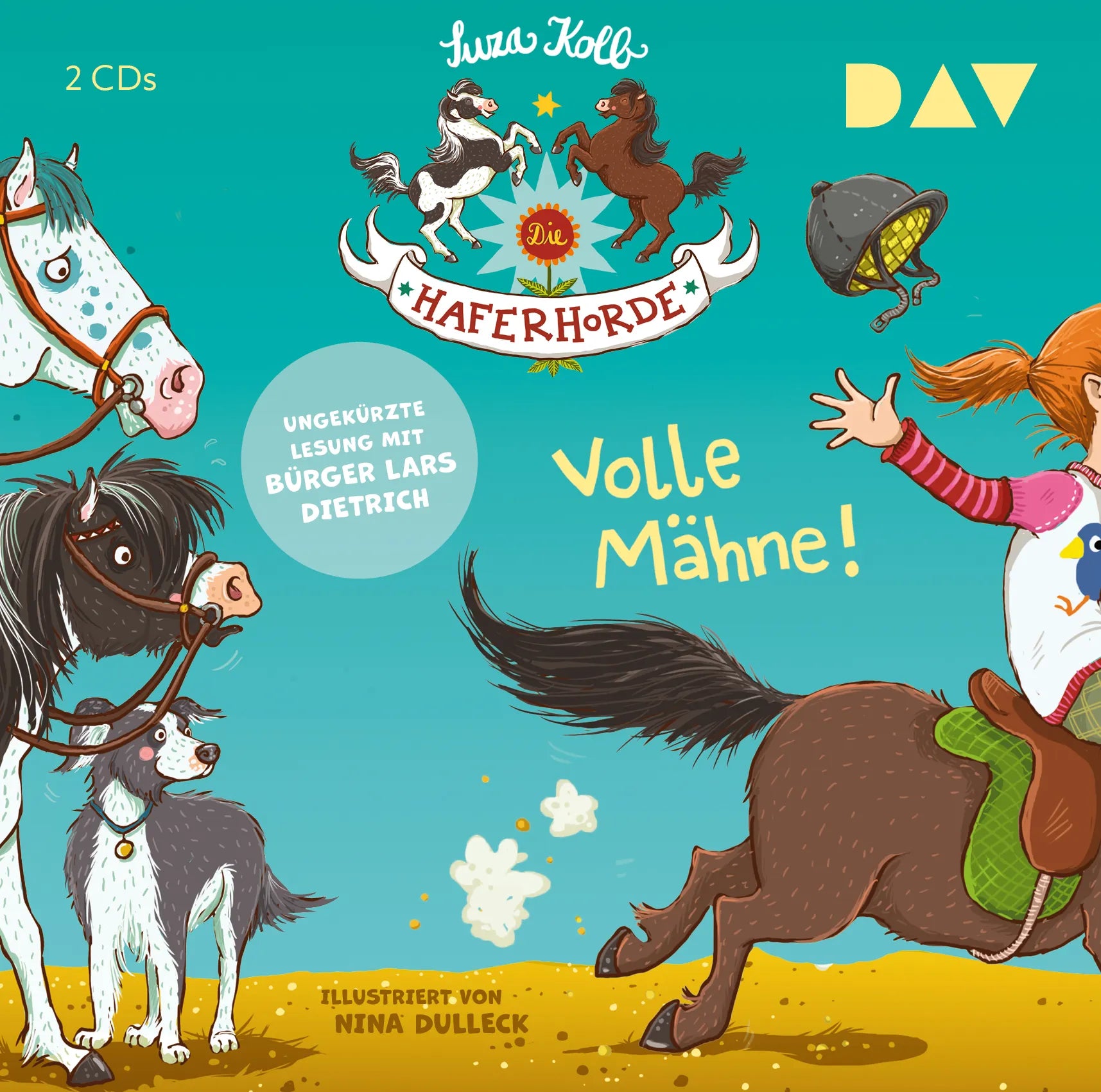Buchcover von 'Die Haferhorde – Teil 2: Volle Mähne!' - Hörbuch (CD) von Suza Kolb