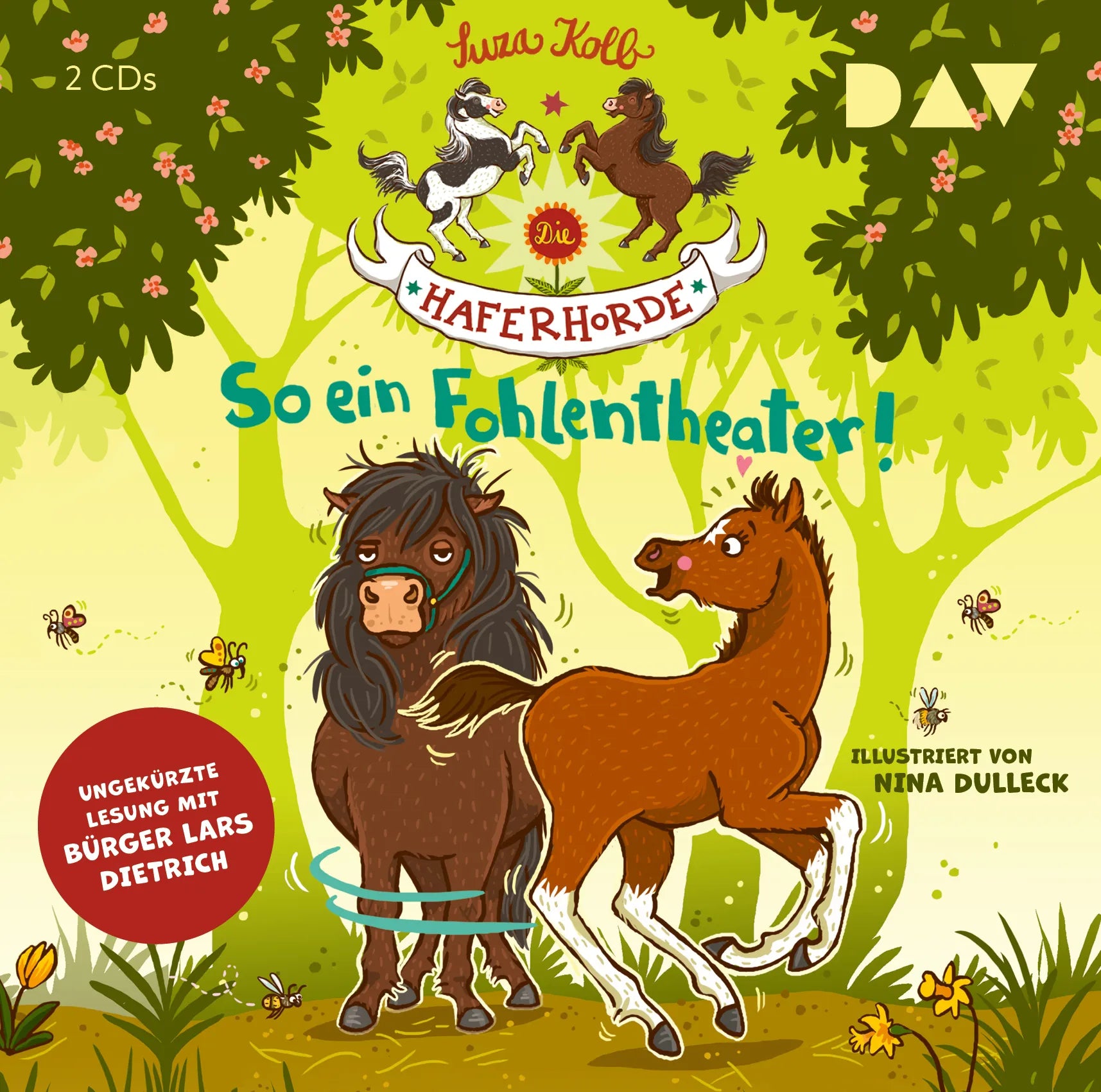 Buchcover von 'Die Haferhorde – Teil 8: So ein Fohlentheater!' - Hörbuch (CD) von Suza Kolb