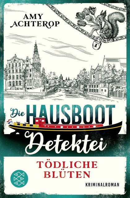 Buchcover von 'Die Hausboot-Detektei - Tödliche Blüten' - Taschenbuch von Amy Achterop