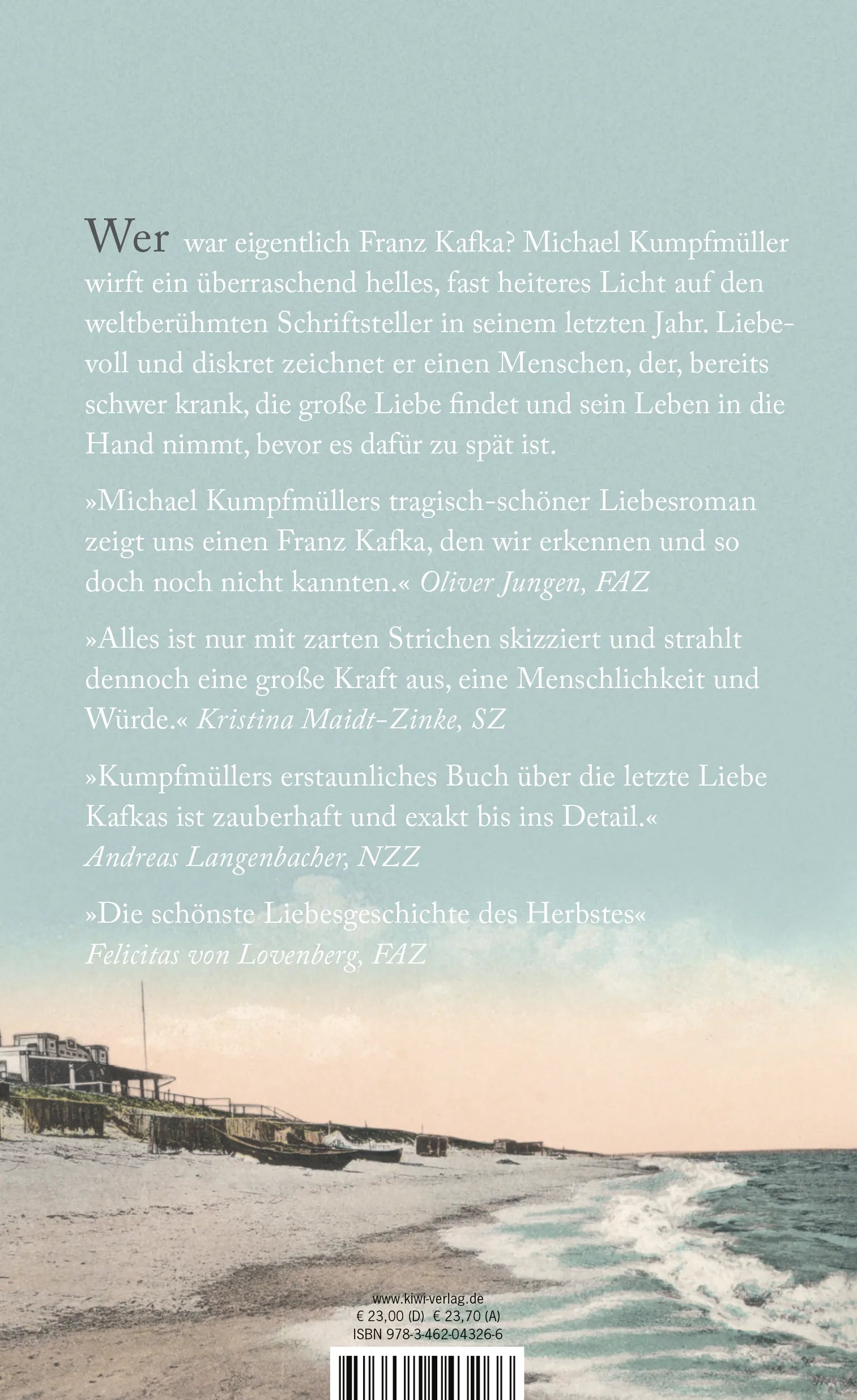 Buchrückseite von 'Die Herrlichkeit des Lebens' mit Klappentext - Gebundene Ausgabe