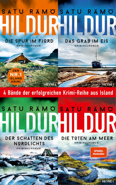 Die Hildur-Reihe Band 1-4: Die Spur im Fjord / Das Grab im Eis / Der Schatten des Nordlichts / Die Toten am Meer