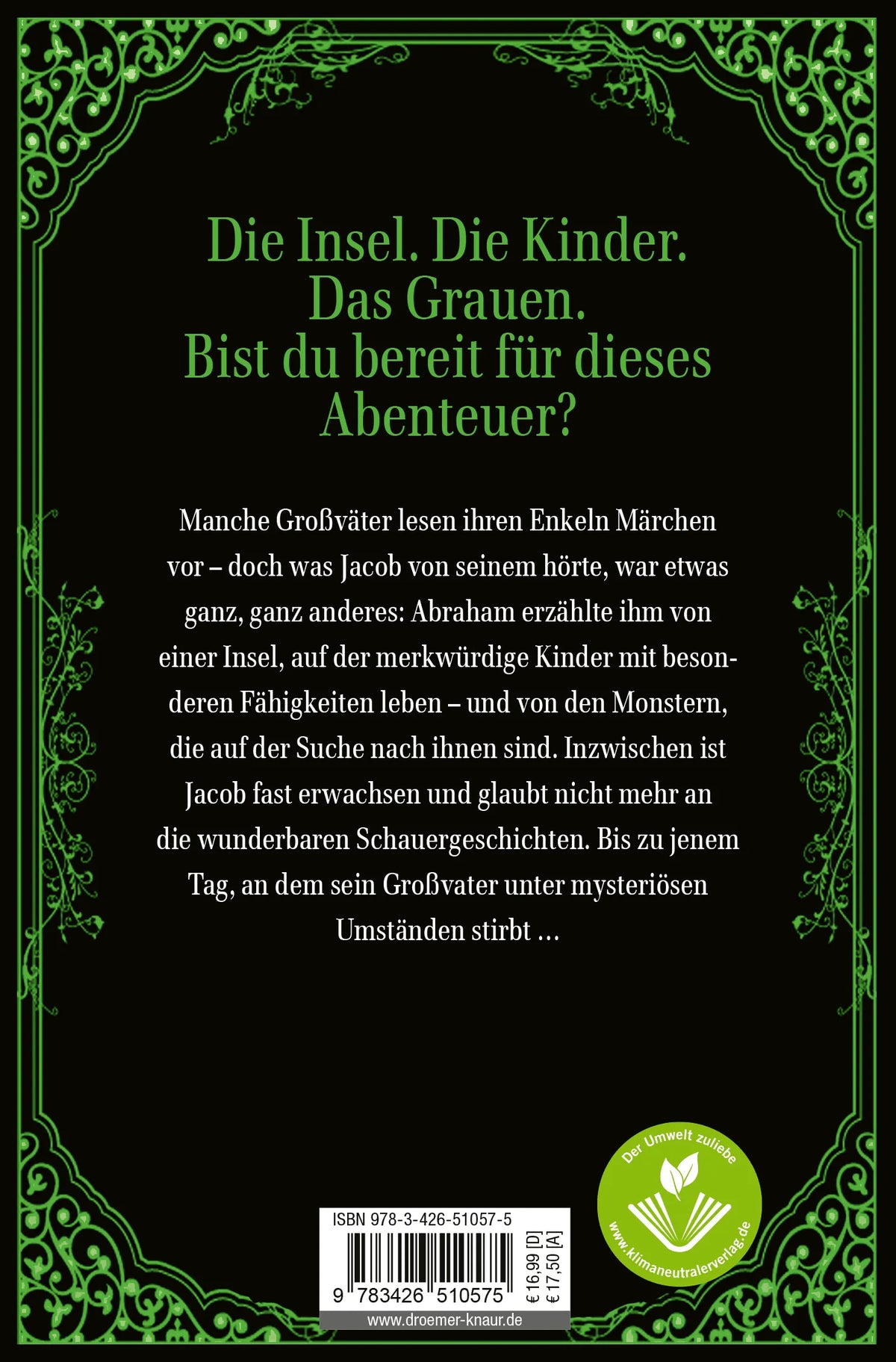 Rückseite: Die Insel der besonderen Kinder (Taschenbuch)