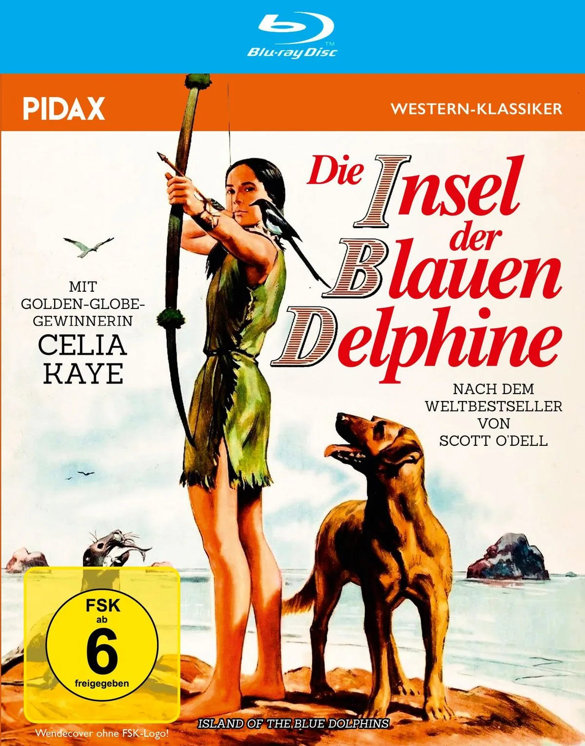 Blu-ray-Cover: Die Insel der blauen Delphine (Island of the Blu. Regie: James B. Clark