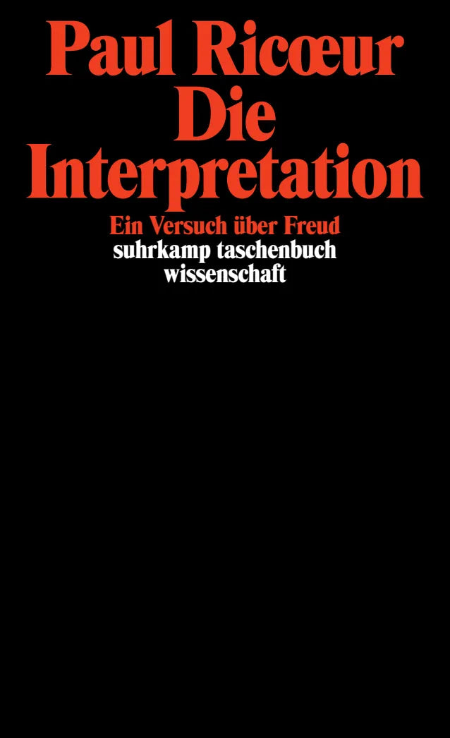 Buchcover von 'Die Interpretation' - Taschenbuch von Paul Ricoeur