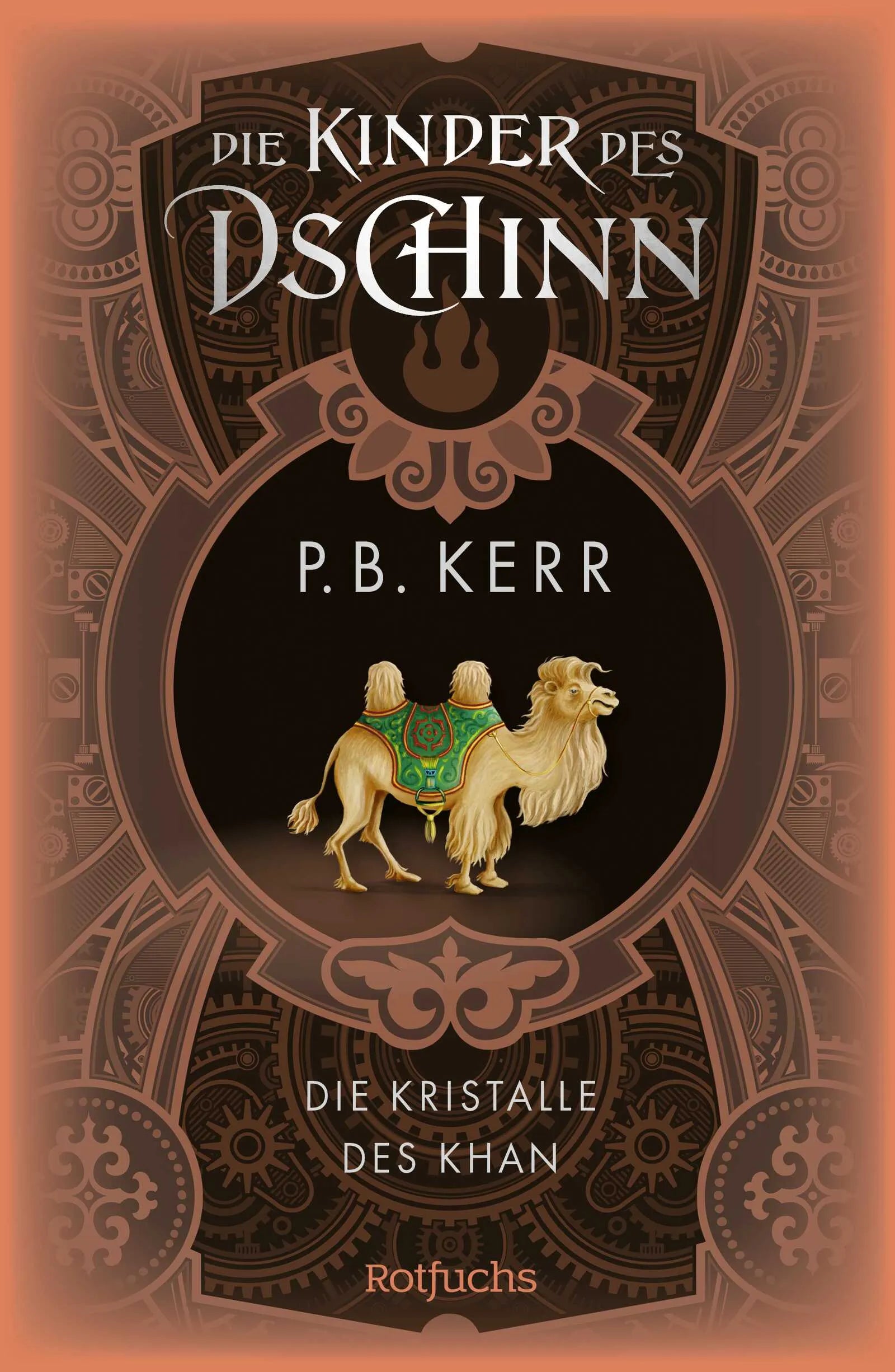 Buchcover von 'Die Kinder des Dschinn: Die Kristalle des Khan' - Gebundene Ausgabe von P. B. Kerr