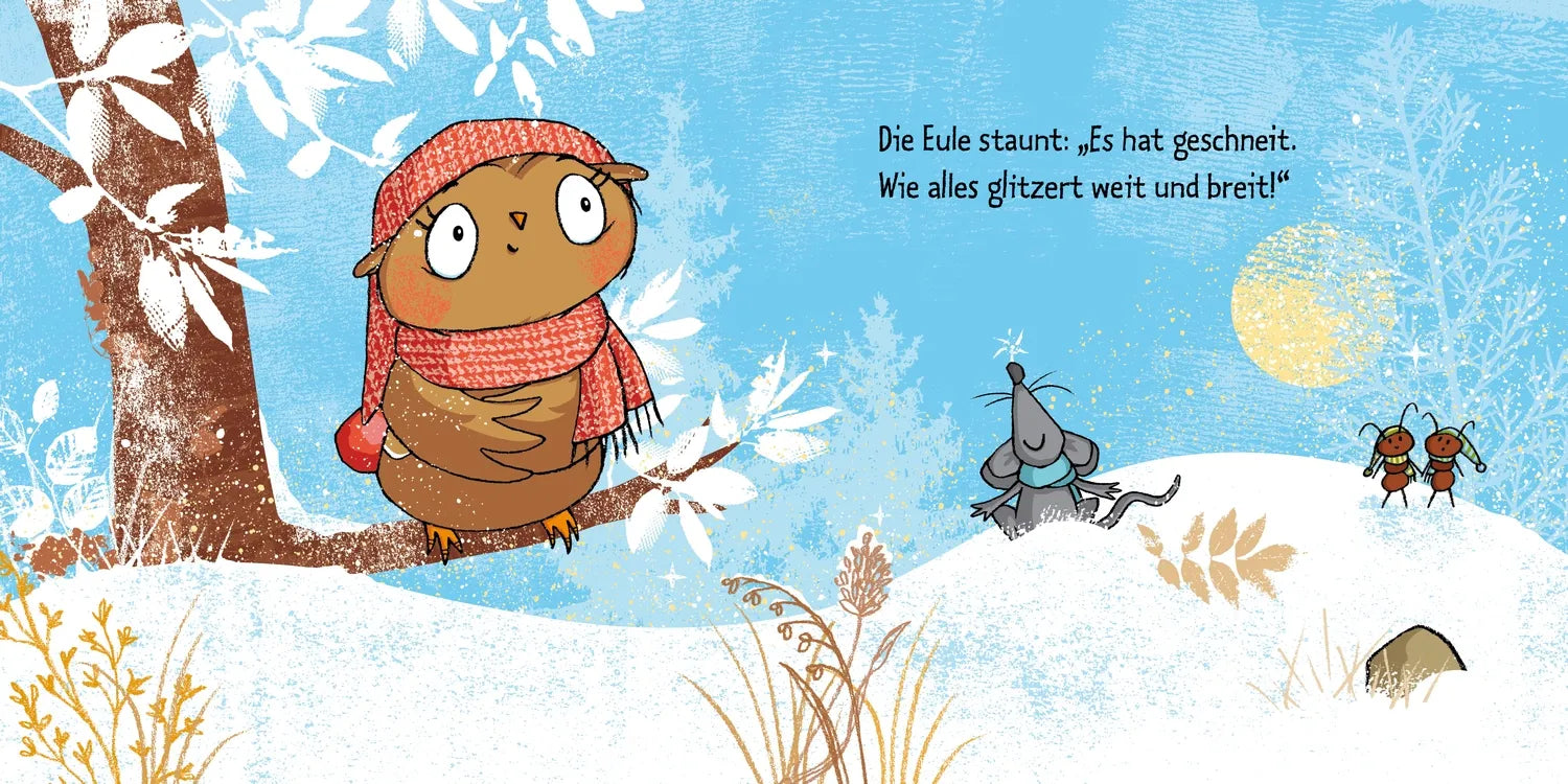 Detailansicht: Die kleine Eule im Schnee (Hardcover)