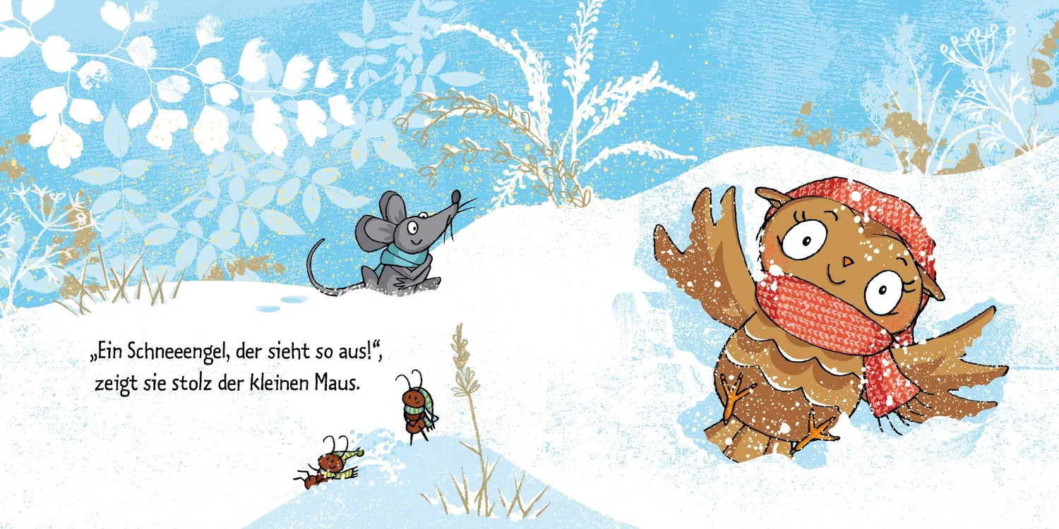 Detailansicht: Die kleine Eule im Schnee (Hardcover)