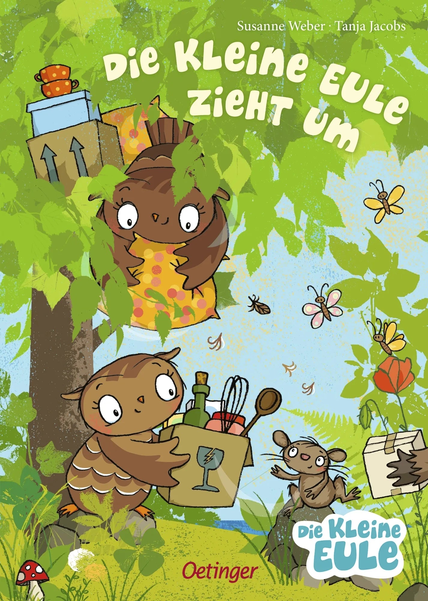 Buchcover von 'Die kleine Eule zieht um' - Gebundene Ausgabe von Susanne Weber