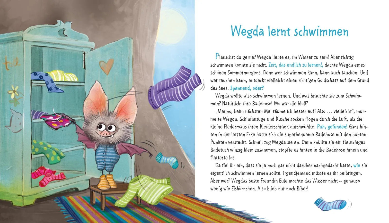 Nanna Neßhöver - Die kleine Fledermaus Wegda: Wegda planscht los