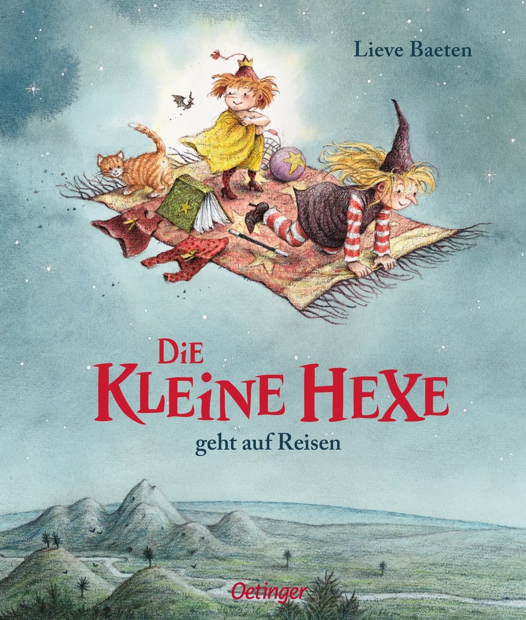 Buchcover von 'Die kleine Hexe geht auf Reisen' - Gebundene Ausgabe von Lieve Baeten