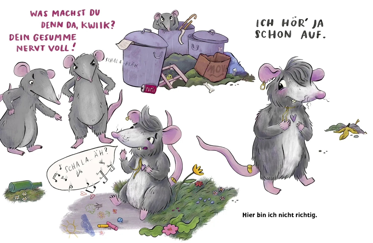 Abbildung von 'Die kleine Ratte Kwiik macht stark. Weil ich mutig bin'