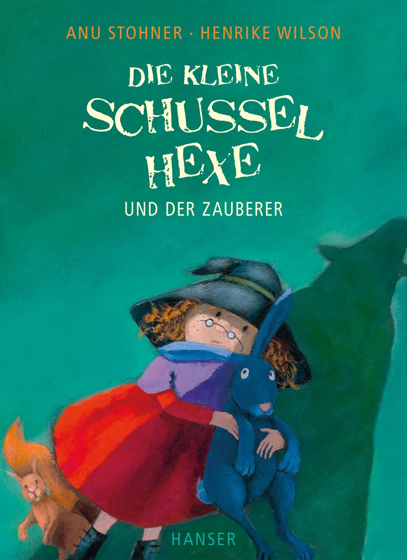 Buchcover von 'Die kleine Schusselhexe und der Zauberer' - Gebundene Ausgabe von Anu Stohner