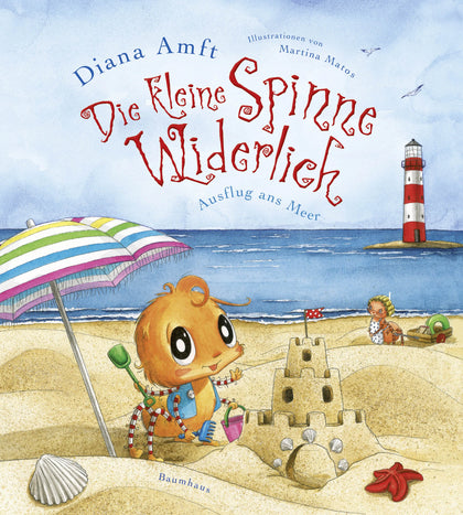Buchcover von 'Die kleine Spinne Widerlich - Ausflug ans Meer' - Gebundene Ausgabe von Diana Amft