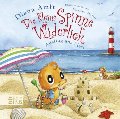Buchcover von 'Die kleine Spinne Widerlich - Ausflug ans Meer' - Gebundene Ausgabe von Diana Amft