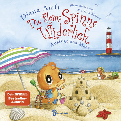 Buchcover von 'Die kleine Spinne Widerlich - Ausflug ans Meer' - Gebundene Ausgabe von Diana Amft