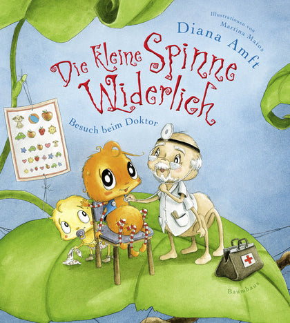 Buchcover von 'Die kleine Spinne Widerlich - Besuch beim Doktor' - Gebundene Ausgabe von Diana Amft