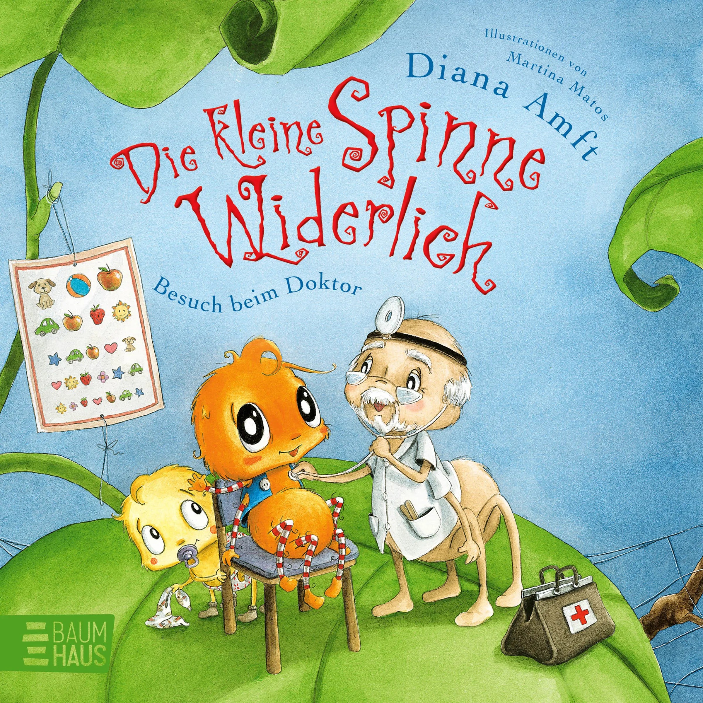 Buchcover von 'Die kleine Spinne Widerlich - Besuch beim Doktor' - Gebundene Ausgabe von Diana Amft