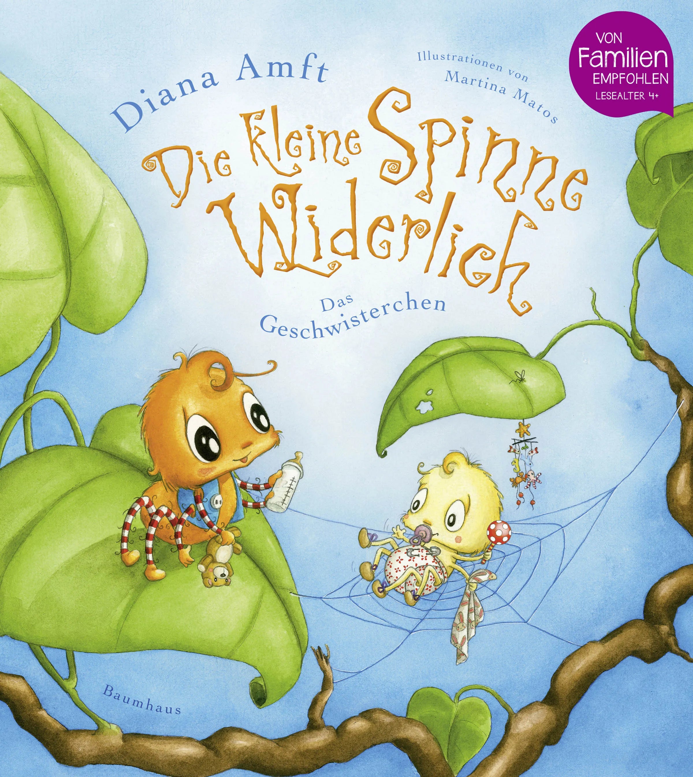 Buchcover von 'Die kleine Spinne Widerlich - Das Geschwisterchen' - Gebundene Ausgabe von Diana Amft