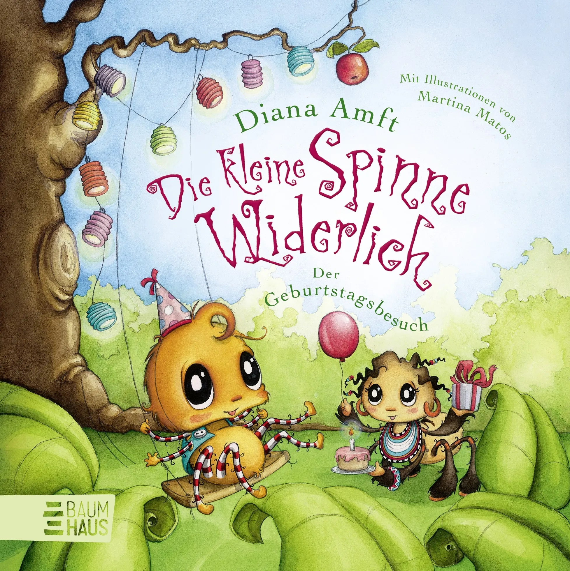 Buchcover von 'Die kleine Spinne Widerlich - Der Geburtstagsbesuch' - Gebundene Ausgabe von Diana Amft