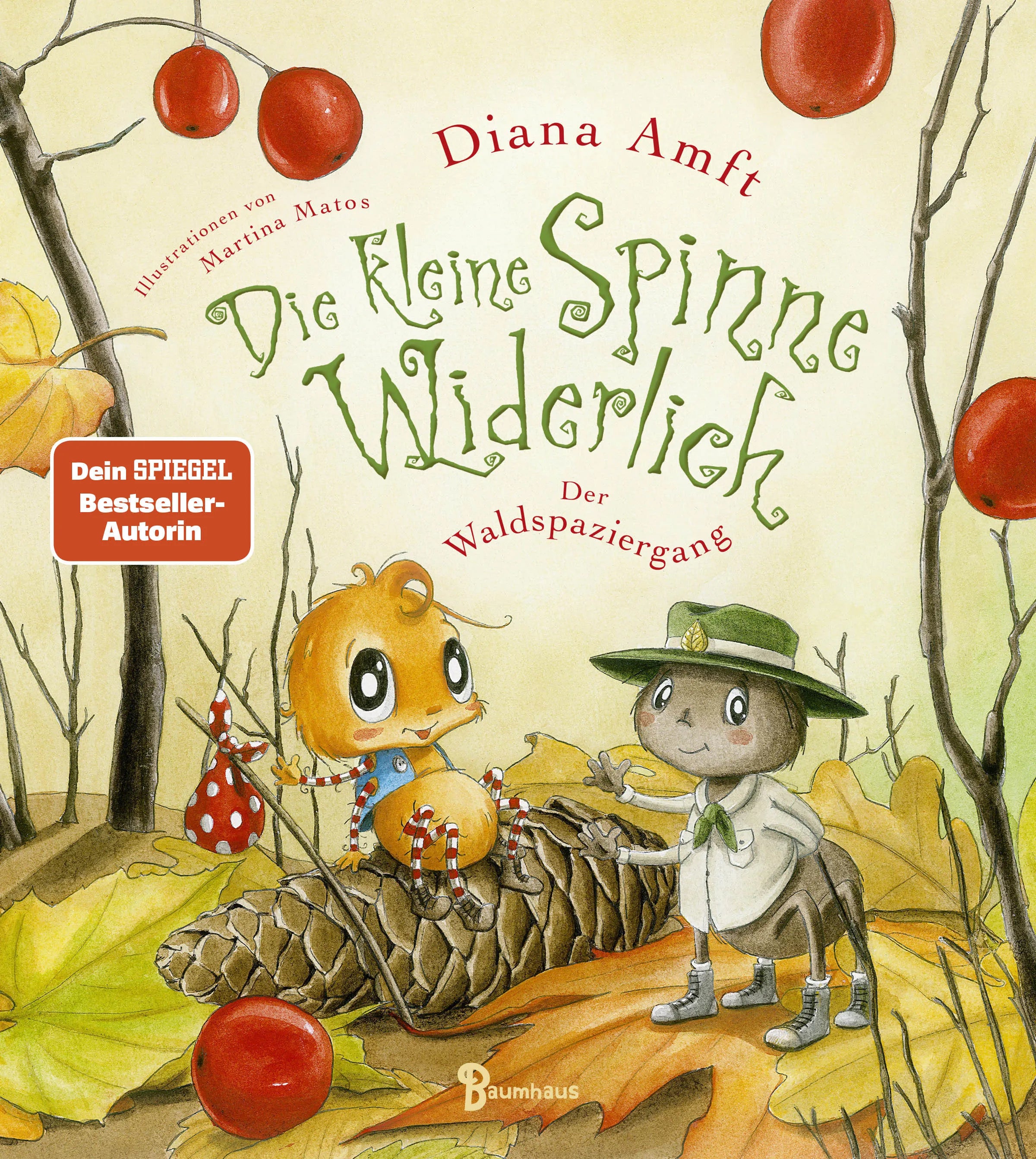 Buchcover von 'Die kleine Spinne Widerlich - Der Waldspaziergang' - Gebundene Ausgabe von Diana Amft