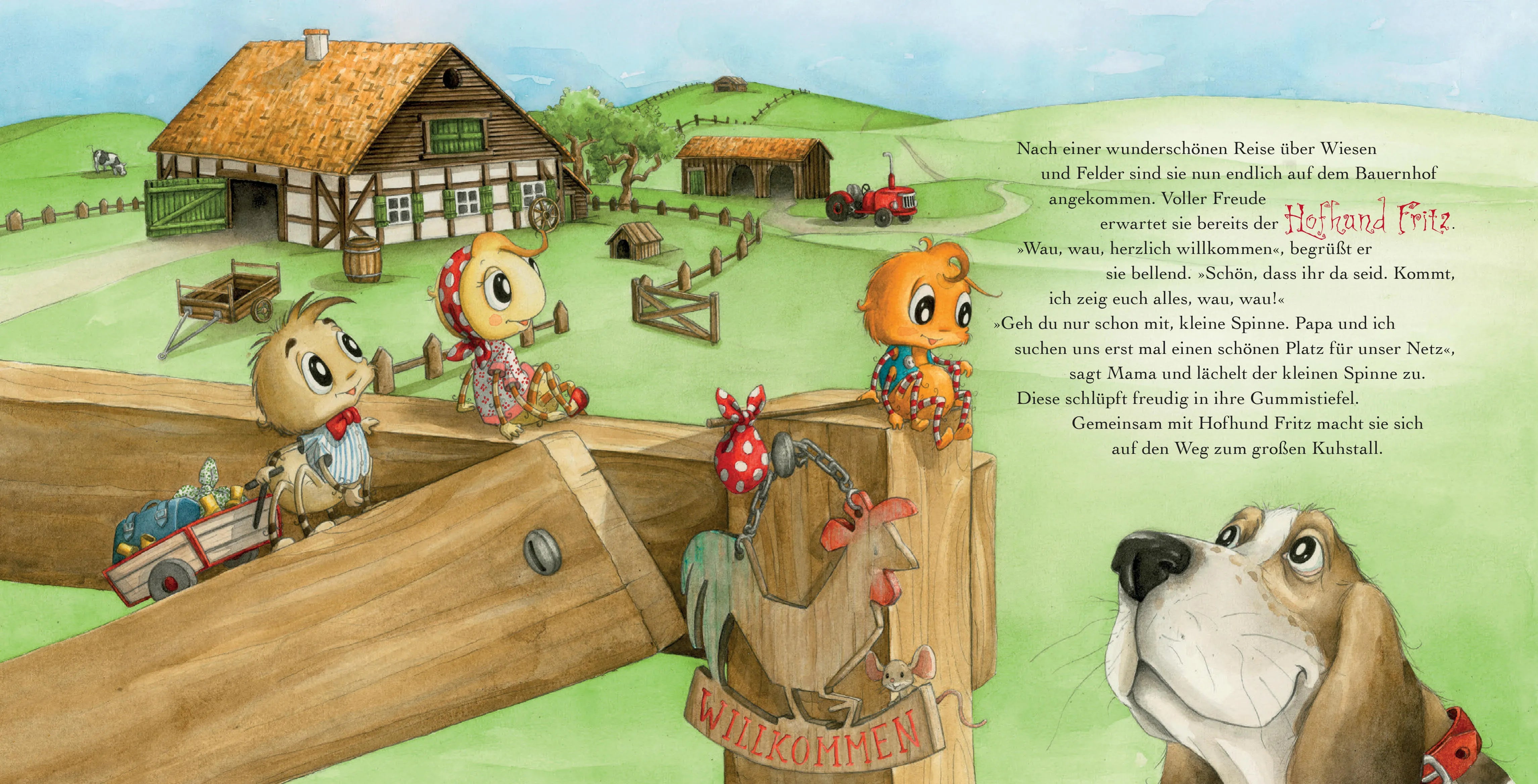 Diana Amft - Die kleine Spinne Widerlich - Ferien auf dem Bauernhof Pappbilderbuch