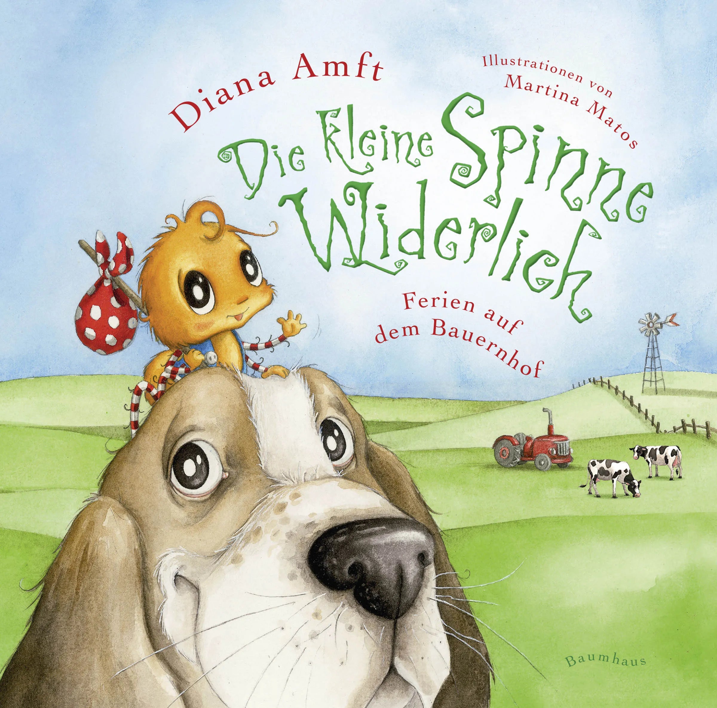 Buchcover von 'Die kleine Spinne Widerlich - Ferien auf dem Bauernhof' - Gebundene Ausgabe von Diana Amft
