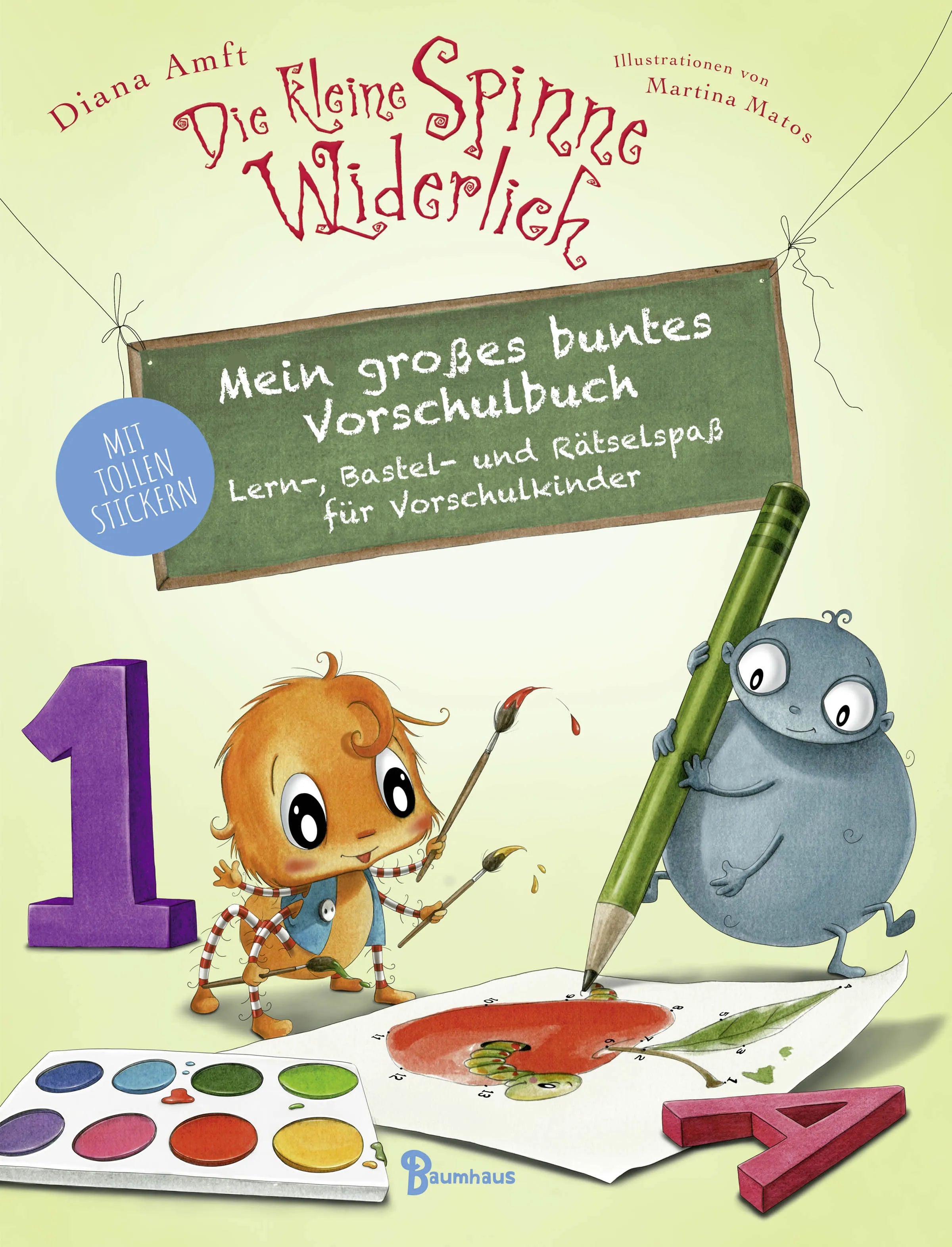 Buchcover von 'Die kleine Spinne Widerlich - Mein großes buntes Vorschulbuch' - Paperback von Diana Amft