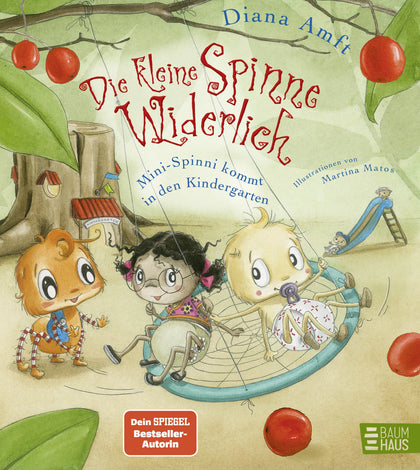 Buchcover von 'Die kleine Spinne Widerlich - Mini-Spinni kommt in den Kindergarten' - Gebundene Ausgabe von Diana Amft