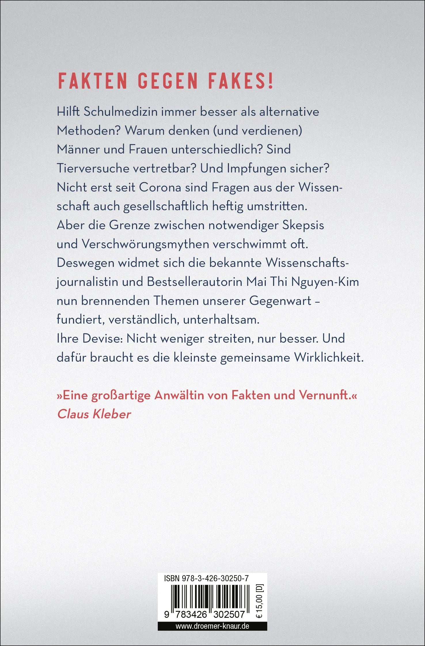 Rückseite: Die kleinste gemeinsame Wirklichkeit (Taschenbuch)