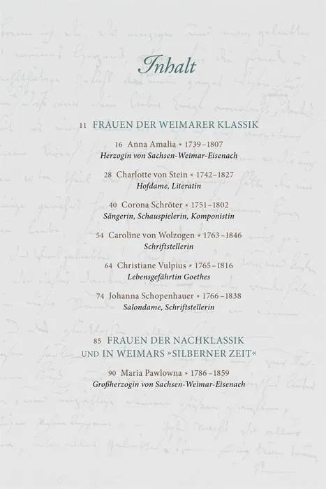 Produktansicht: Die klugen Frauen von Weimar (Taschenbuch)