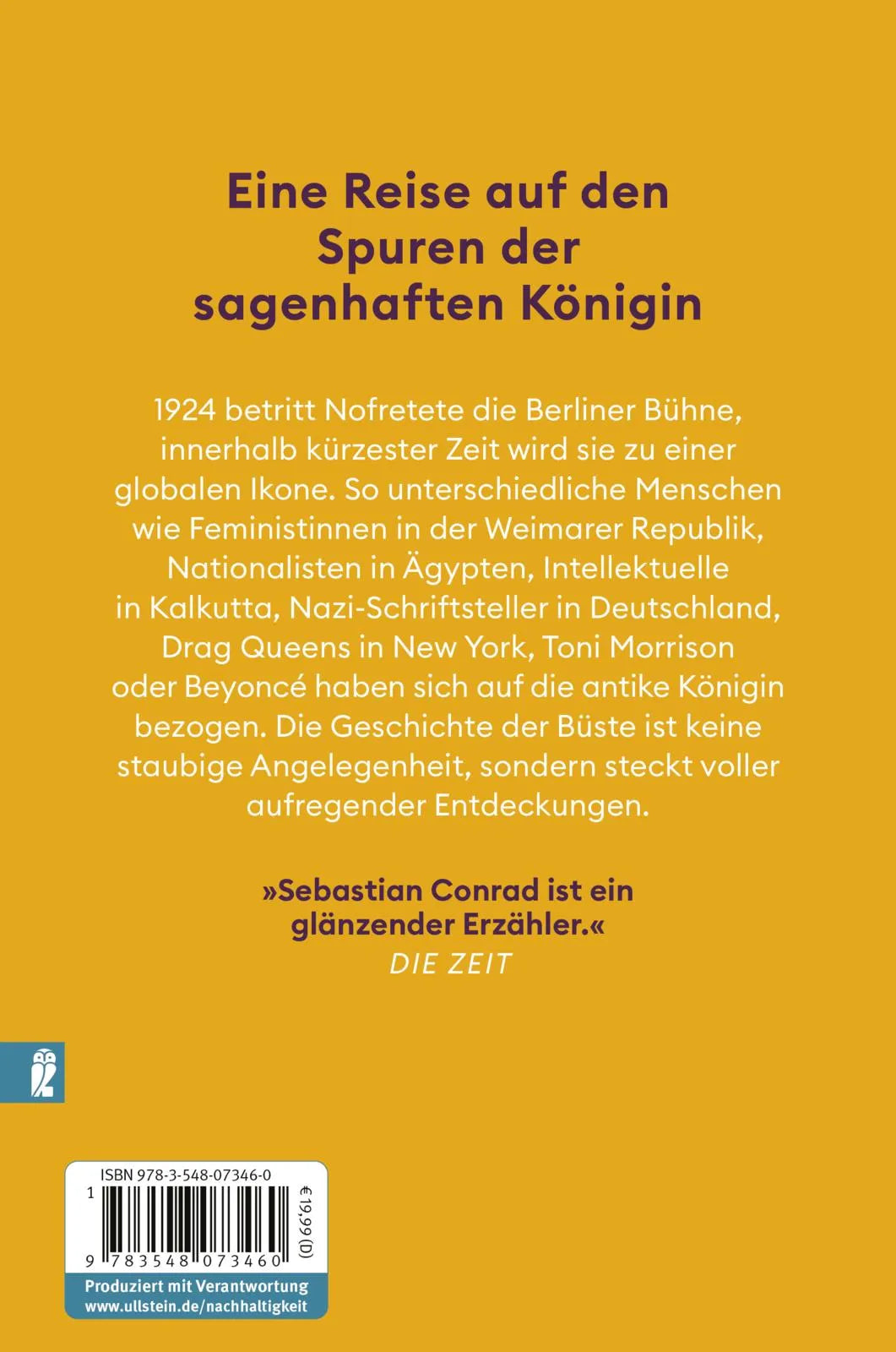 Buchrückseite von 'Die Königin' mit Klappentext - Taschenbuch