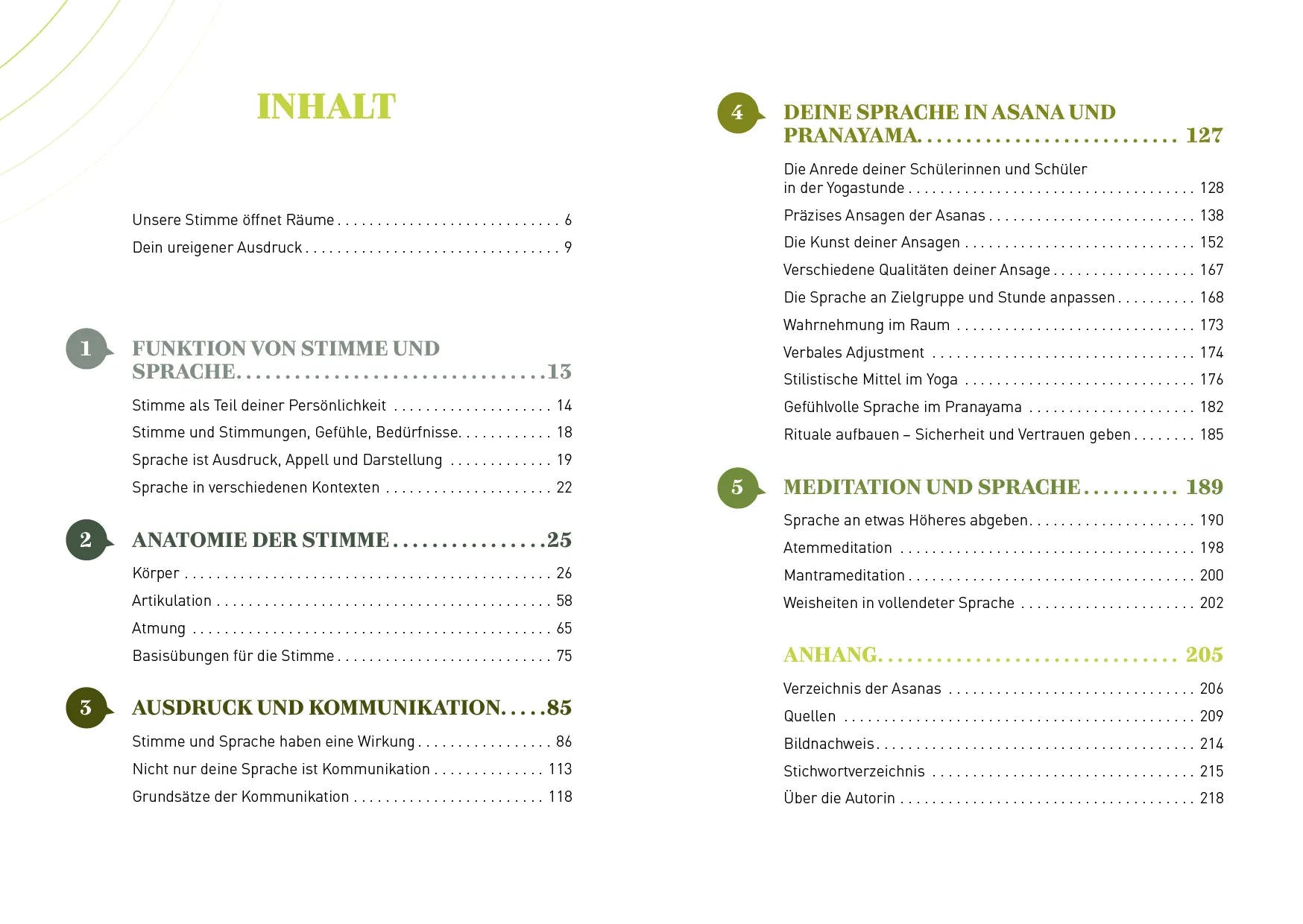 Innenansicht von 'Die Kraft der Sprache im Yoga' - Taschenbuch
