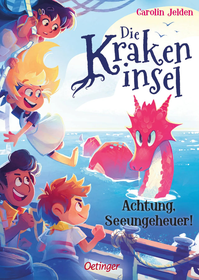 Buchcover von 'Die Krakeninsel 2. Achtung, Seeungeheuer!' - Gebundene Ausgabe von Carolin Jelden