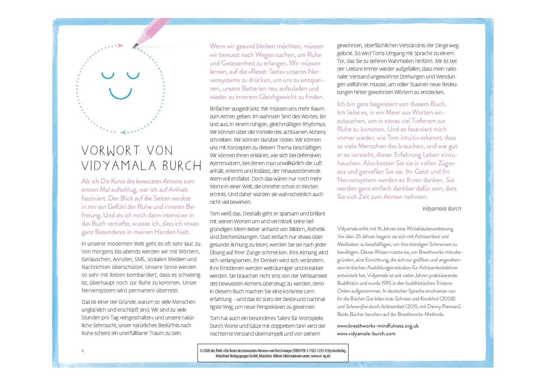 Innenansicht von 'Die Kunst des bewussten Atmens' - Gebundene Ausgabe