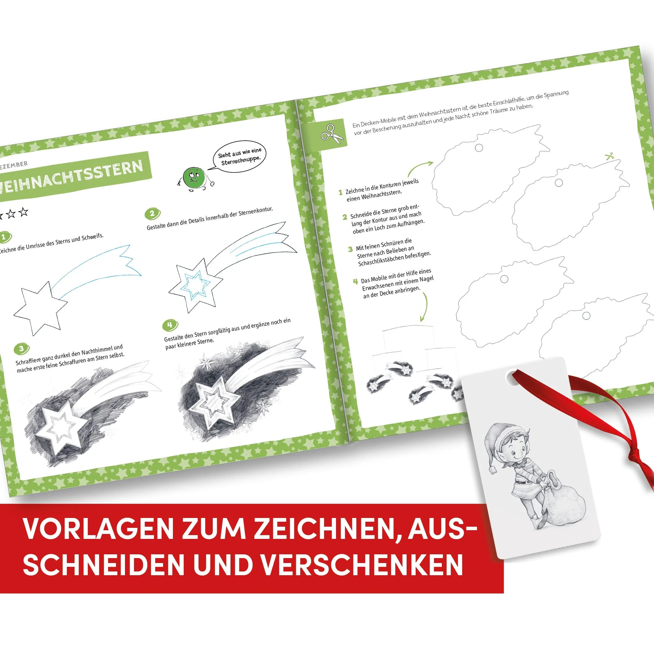 Detailansicht: Die Kunst des Zeichnens für Kinder Adventskalender (Taschenbuch)