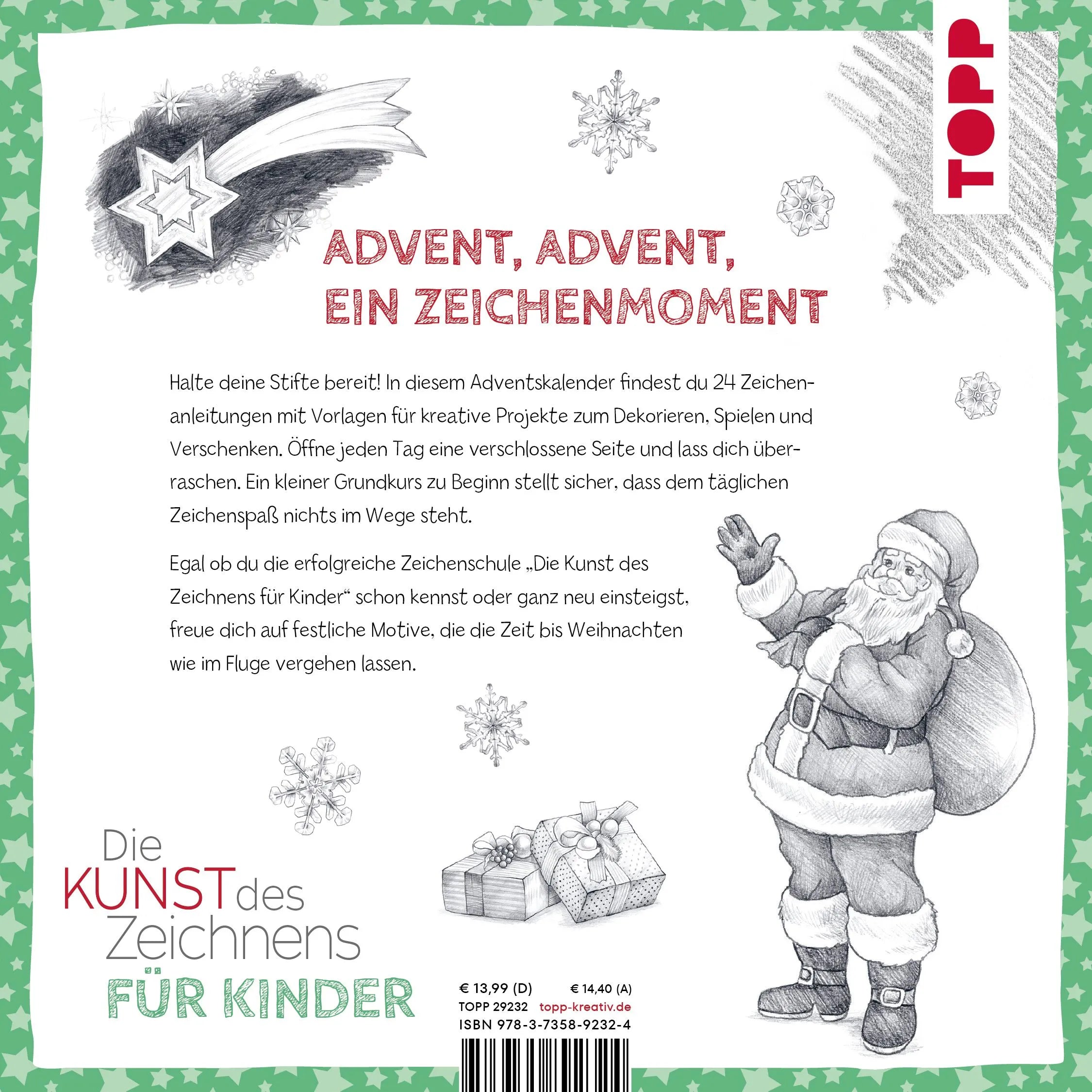 Detailansicht: Die Kunst des Zeichnens für Kinder Adventskalender (Taschenbuch)