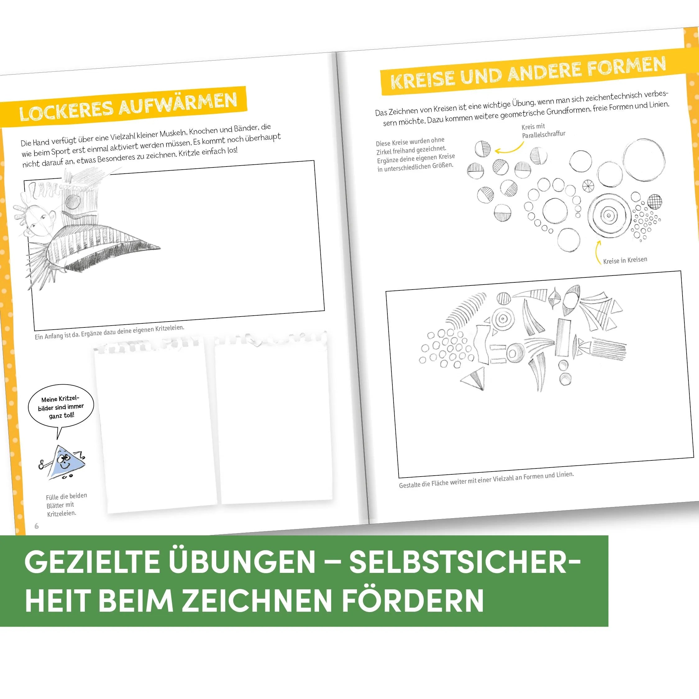Detailansicht: Die Kunst des Zeichnens für Kinder Übungsbuch - Menschen (Taschenbuch)