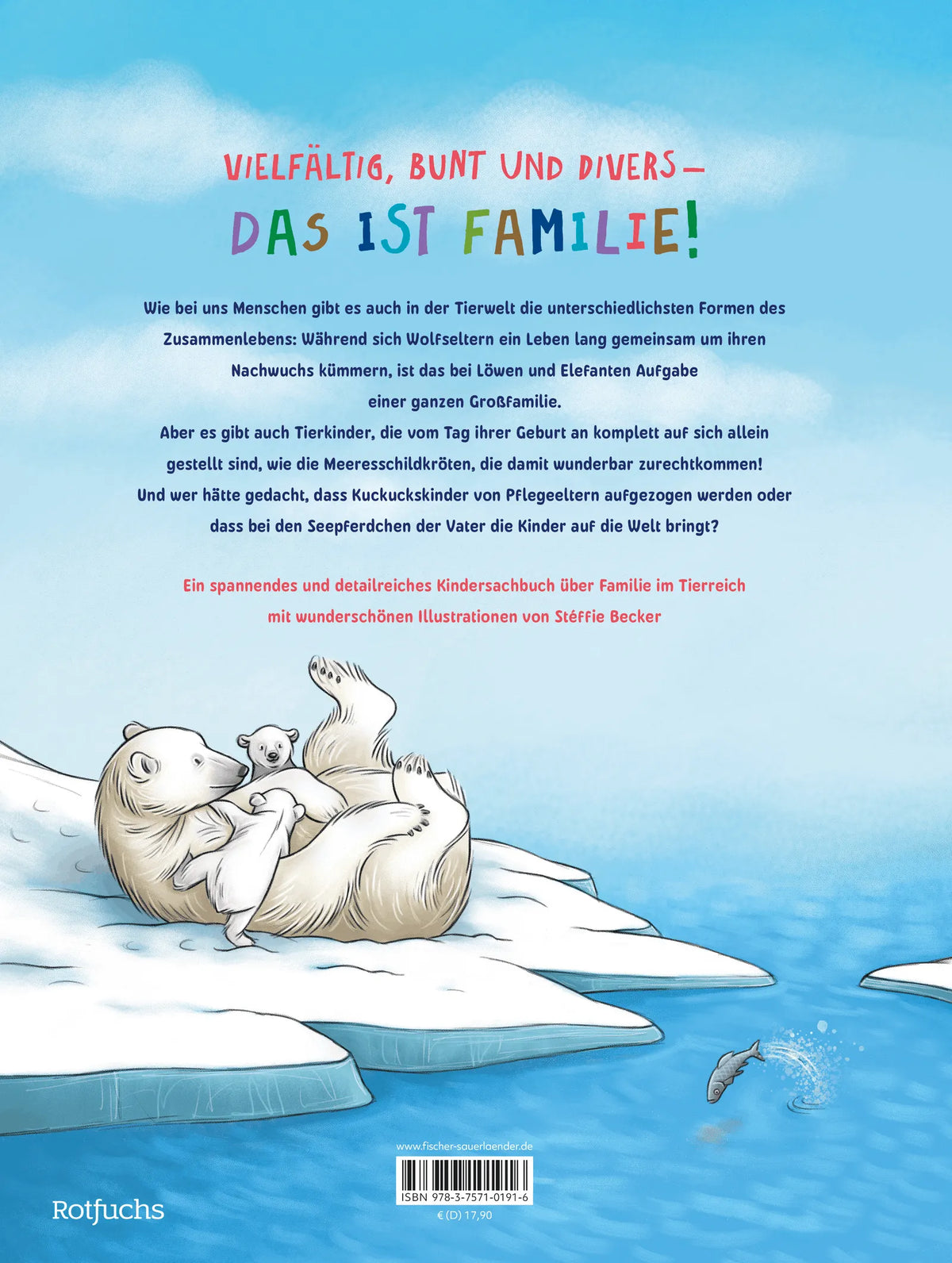 Rückseite: Die kunterbunte Welt der Tierfamilien (Hardcover)