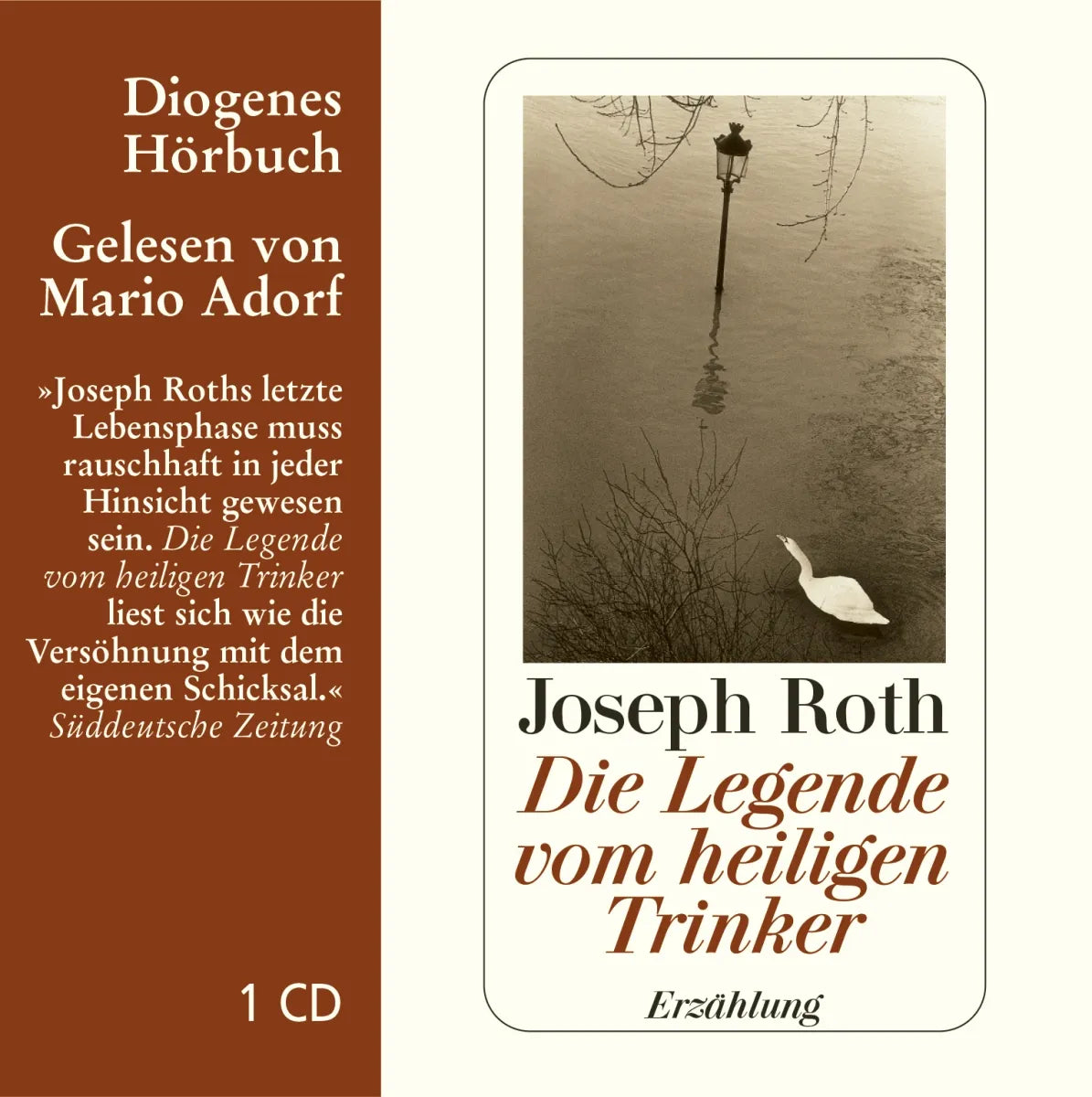 Buchcover von 'Die Legende vom heiligen Trinker' - Hörbuch (CD) von Joseph Roth